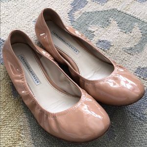 Vera Wang Patent Leather Ballet Flats